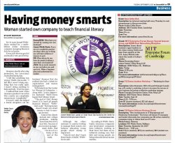 Start Money Smart article in Boston Now newspaper