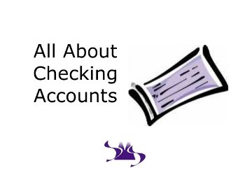 All About Checking Accounts