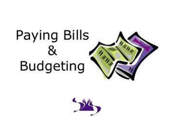 Paying Bills and Budgeting